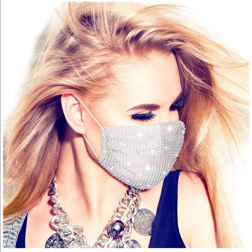 New Party Trendy Rhinestones Fashion Mask